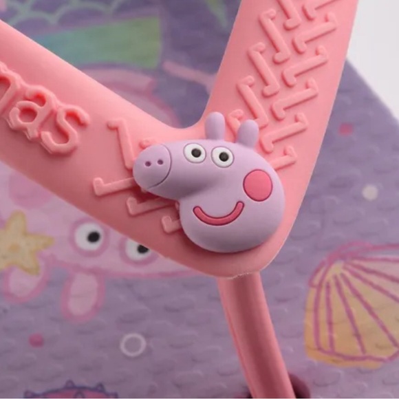 Havaianas Baby Girl Flip Flops Peppa Pig Size 4C NWT - Picture 2 of 10